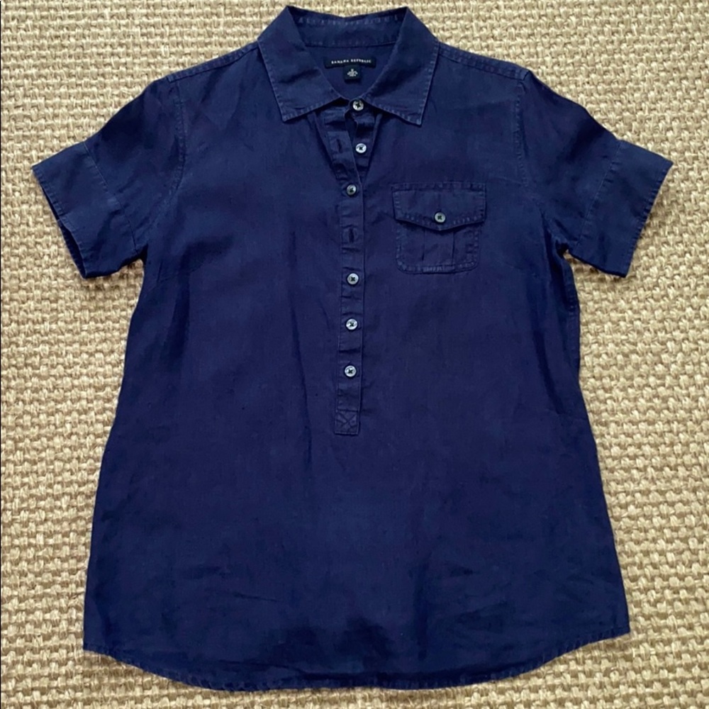 Banana Republic Women’s Linen Popover Shirt